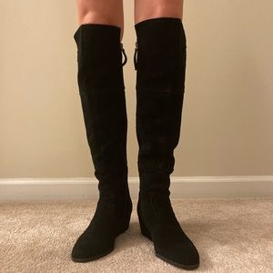 Franco Sarto Agatha Over the Knee Suede Boots Size 6.5